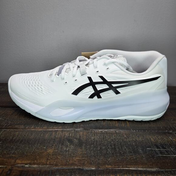 NEW ASICS Gel Resolution X Mens Size 13 Court Shoes White Black 1041A481 main image 7